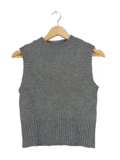 Pullunder>New Look Feinstrickpullunder Größe 36 dunkelgrau