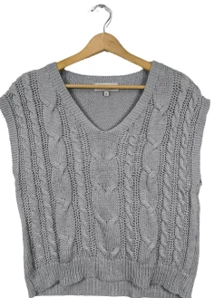 Pullunder>Collezione Gaia Feinstrickpullunder Größe 38 hellgrau