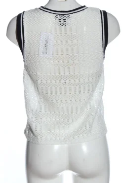 Pullunder>H&M Feinstrickpullunder Größe 34 weißschwarz