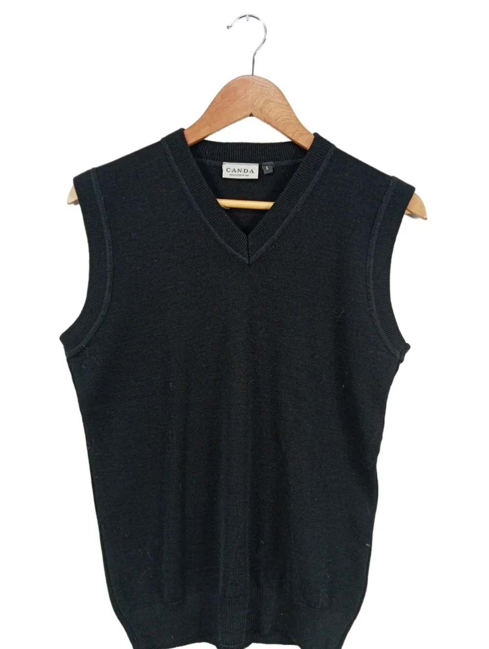 Pullunder>Canda Feinstrickpullunder Größe 36 schwarz
