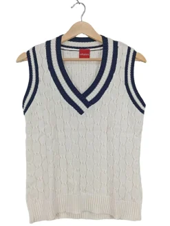 Pullunder>Olsen Feinstrickpullunder Größe 38 weiß