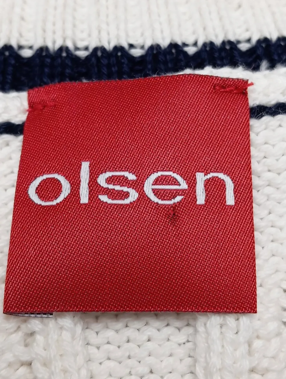 Pullunder>Olsen Feinstrickpullunder Größe 38 weiß