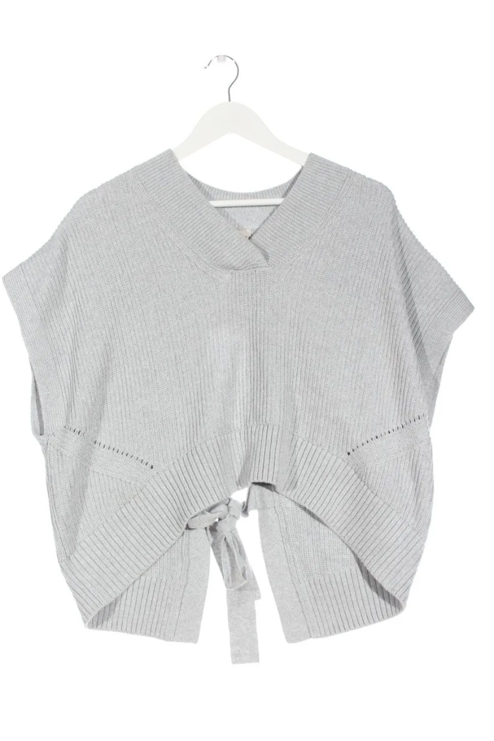 Pullunder>edc Feinstrickpullunder Größe 34 hellgrau