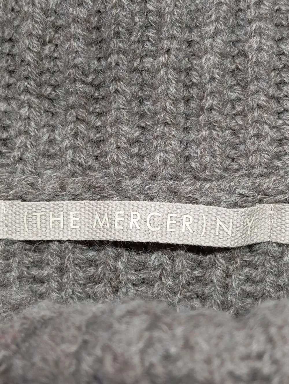 Pullunder>(The Mercer) NY Feinstrickpullunder Größe 36 hellgrau