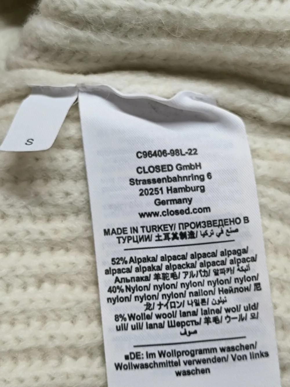Pullunder>Closed Feinstrickpullunder Größe 36 wollweiß