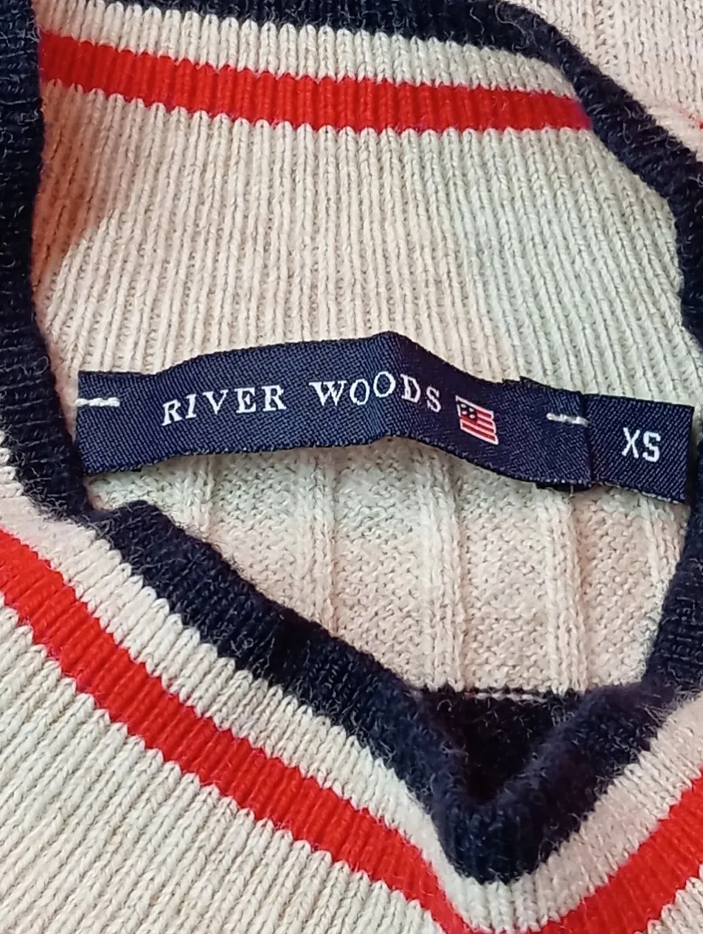 Pullunder>river woods Feinstrickpullunder Größe 34 hellgraublau