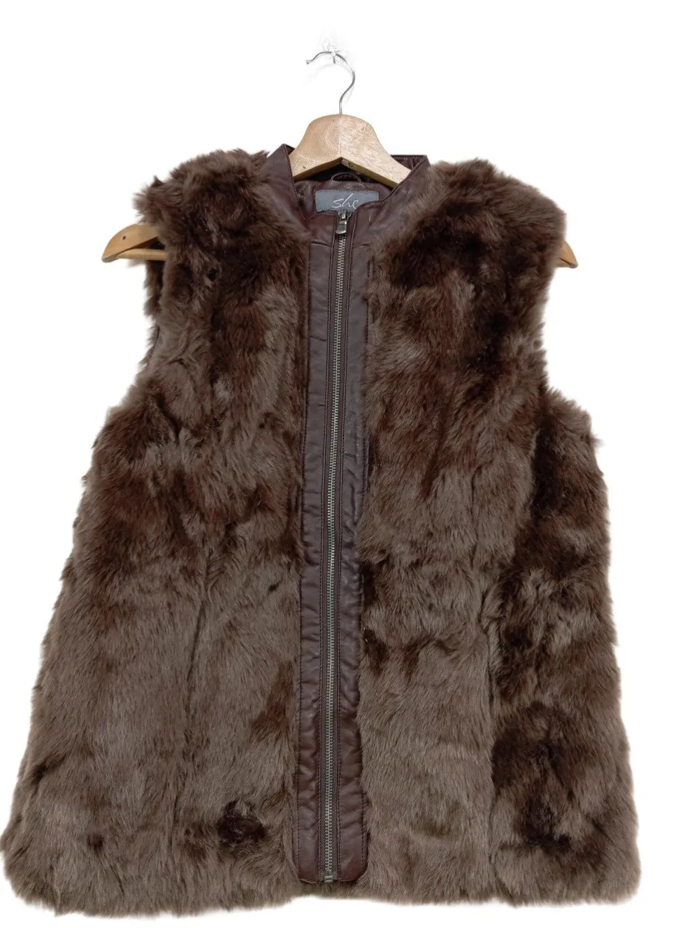 Westen>She Fellweste Größe 38 braun