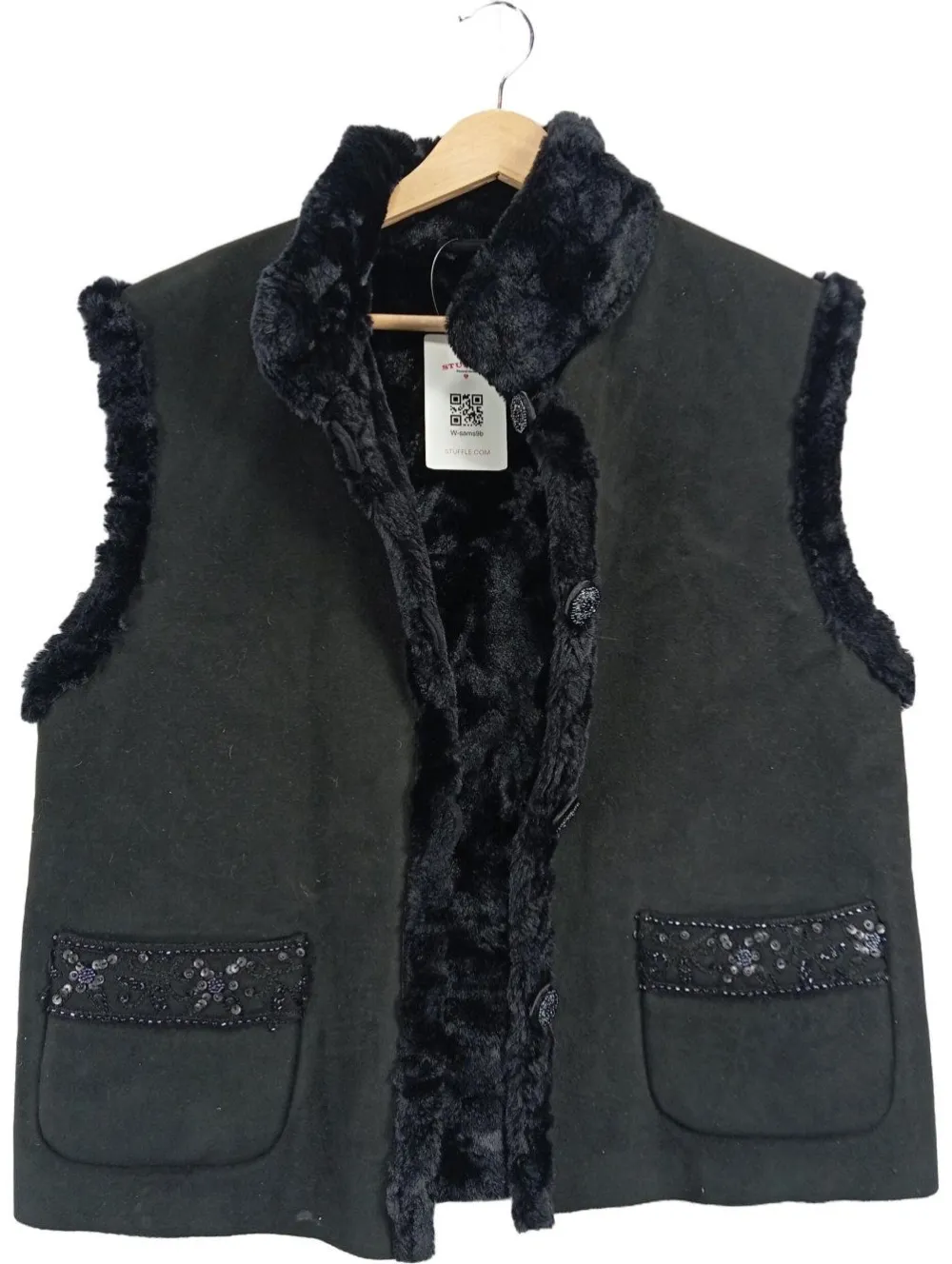 Westen> Fellweste Größe 40 schwarz