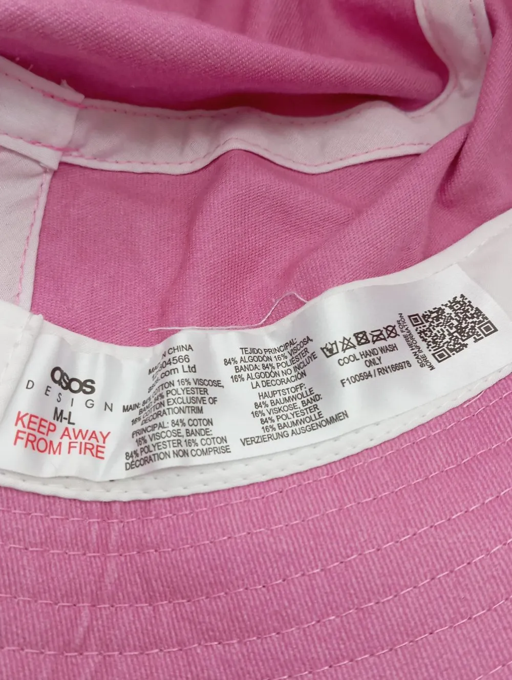 Hüte>Asos Fischerhut pink