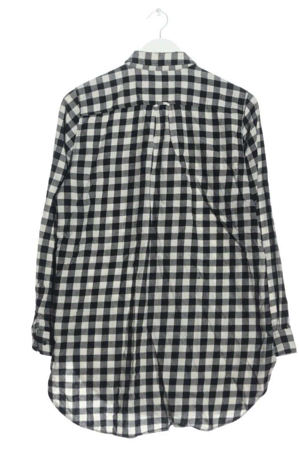 Hemden>H&M L.O.G.G. Flanellhemd Größe 36 weißschwarz