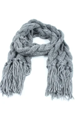 Schals>Suzanna Fransenschal hellgrau
