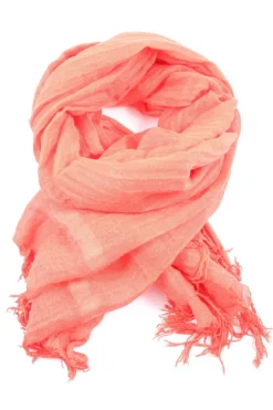 Schals>Love quotes Fransenschal hellrot