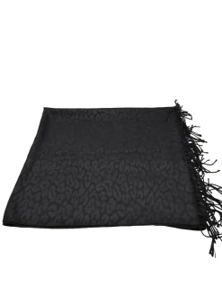 Schals>Comma Fransenschal schwarz