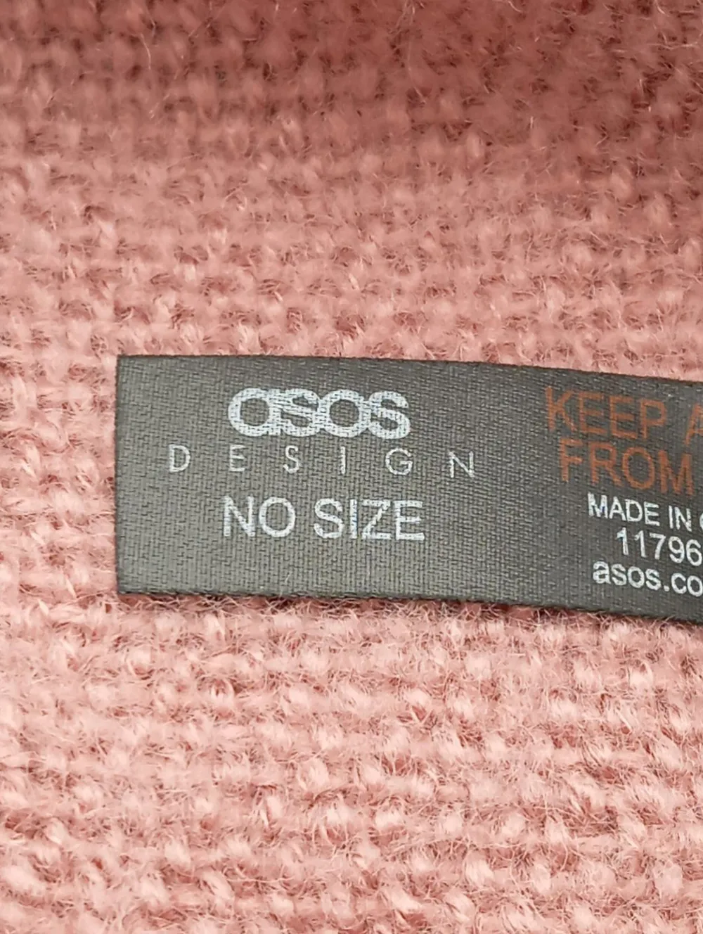 Schals>ASOS DESIGN Fransenschal pink