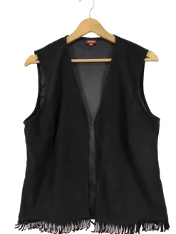 Westen>snap Fransenweste Größe 42 schwarz