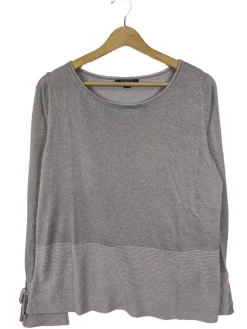 Blusen>Comma Glanzbluse Größe 44 wollweiß