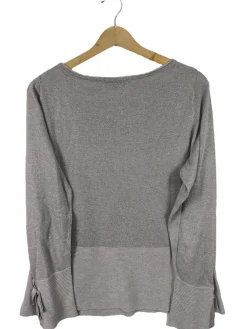 Blusen>Comma Glanzbluse Größe 44 wollweiß