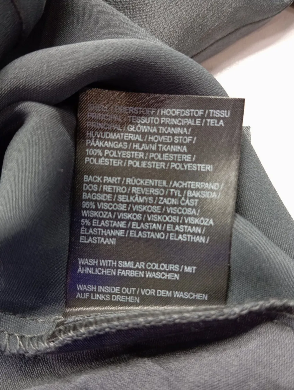 Blusen>Zero Glanzbluse Größe 38 hellgrau