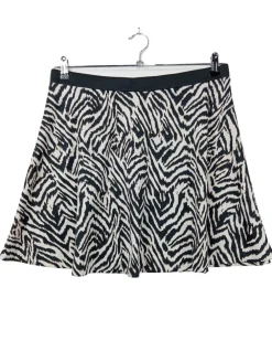 Röcke>H&M Glockenrock Größe 44 weißschwarz