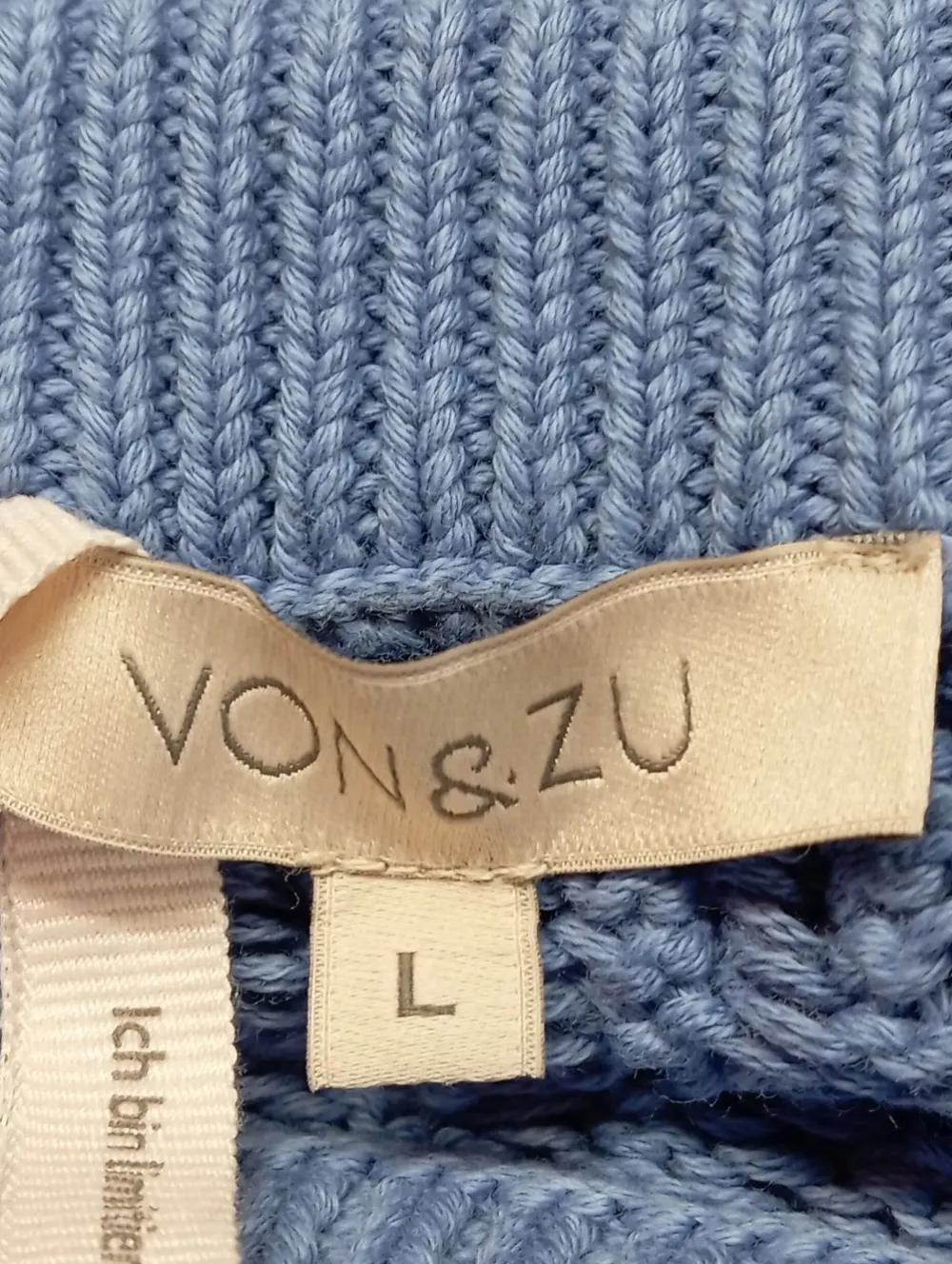 Pullover>Von&Zu Grobstrickpullover Größe 40 blau