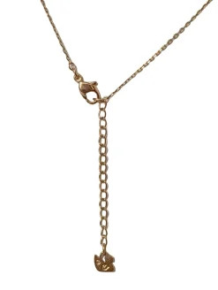 Ketten>Svarowski Halskette goldfarben