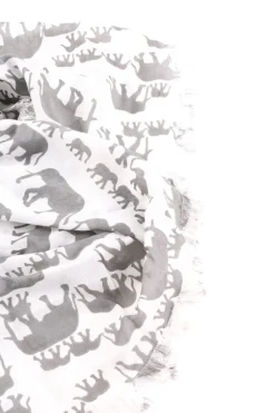 Tücher> Halstuch weißhellgrau