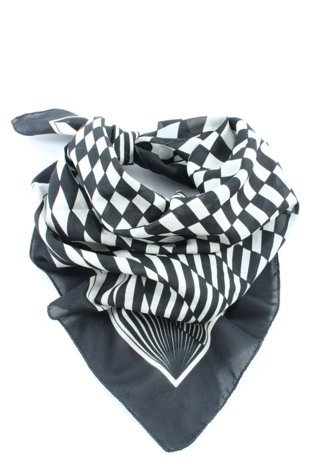 Tücher>Vanessa Halstuch schwarzweiß