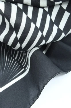 Tücher>Vanessa Halstuch schwarzweiß