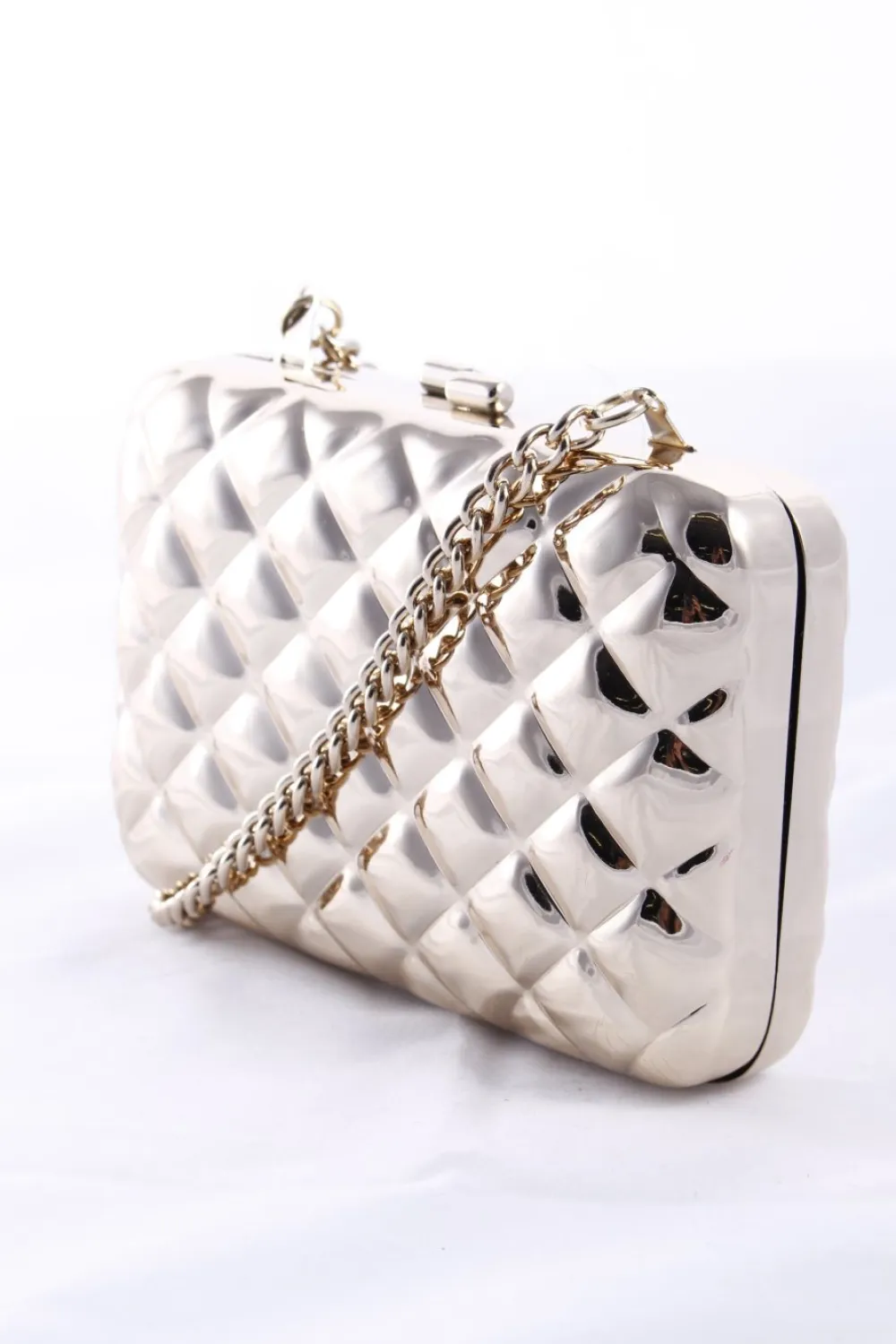 Handtaschen>MNG Handtasche silberfarben