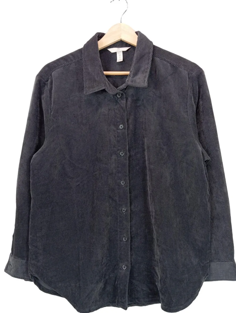 Blusen>H&M L.O.G.G. Hemd-Bluse Größe 42 hellgrau