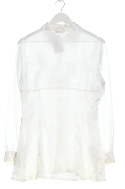 Blusen> Hemd-Bluse Größe 38 wollweiß