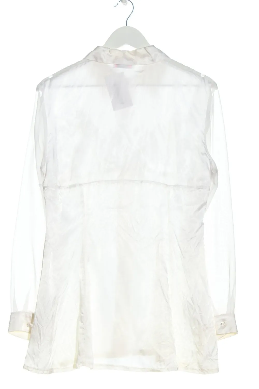 Blusen> Hemd-Bluse Größe 38 wollweiß