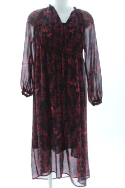 Kleider>MNG Hemdblusenkleid Größe 34 schwarzrot