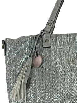 Henkeltaschen> Henkeltasche silberfarben