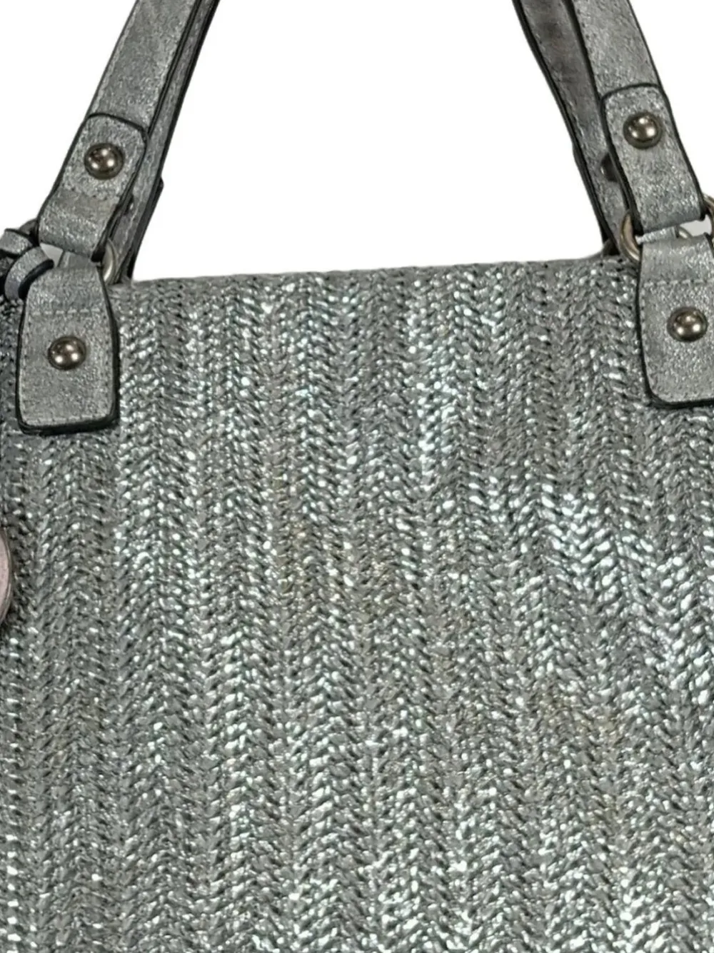 Henkeltaschen> Henkeltasche silberfarben