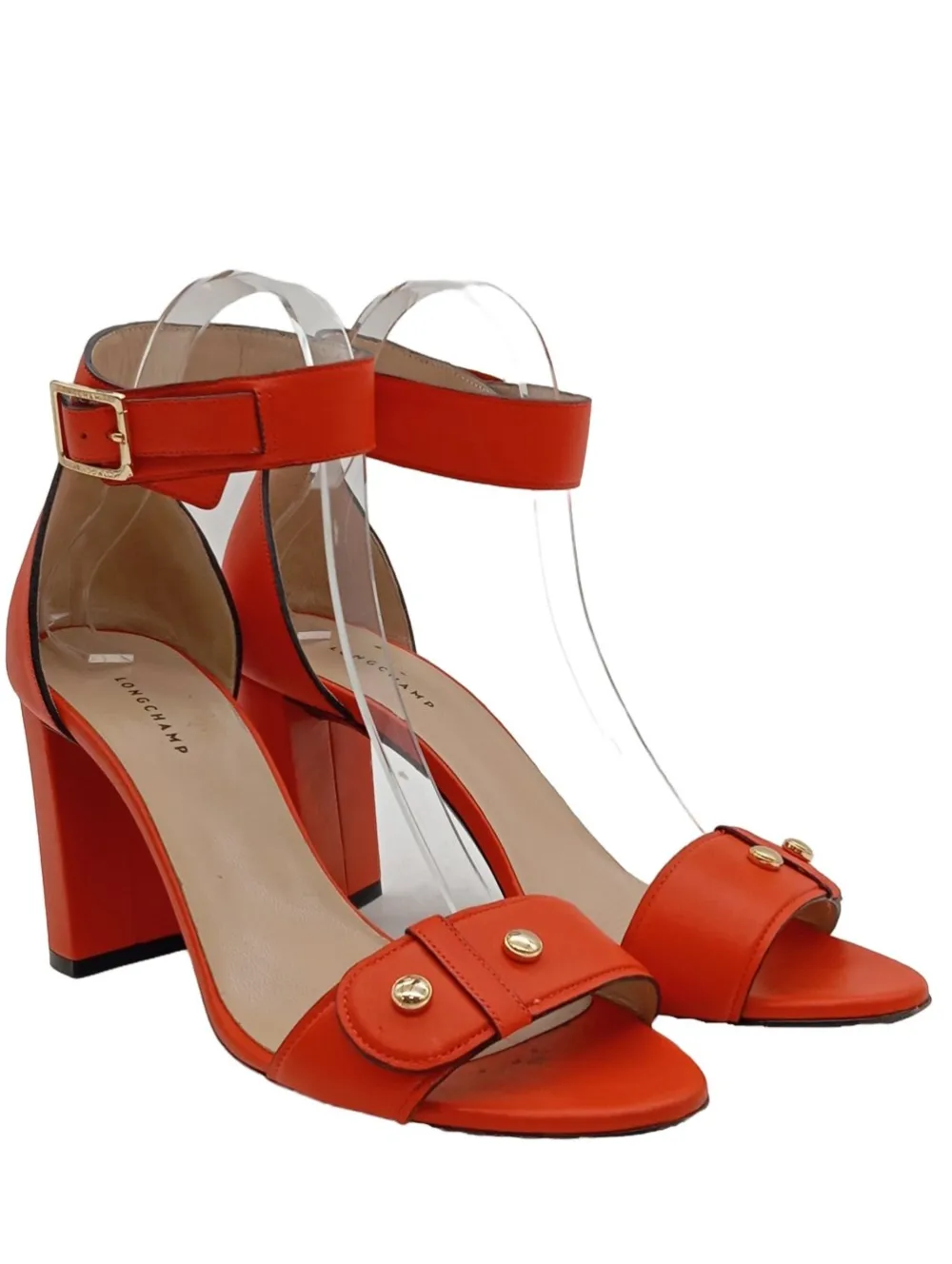 Sandaletten>Longchamp High Heel Sandaletten Größe 38 hellorange