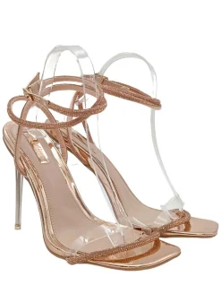 Sandaletten>Be u2661 Mine High Heel Sandaletten Größe 39 goldfarben