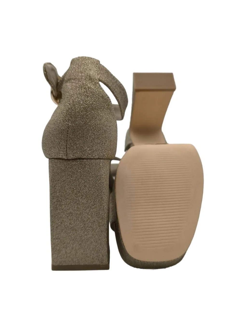 Sandaletten>AN OTHER A High Heel Sandaletten Größe 38 goldfarben