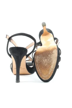 High Heel Sandaletten Größe 38,5-Pura Lopez Clearance