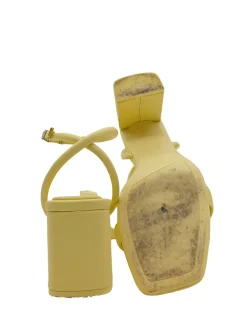 Sandaletten>Bershka High Heel Sandaletten Größe 40 blassgelb