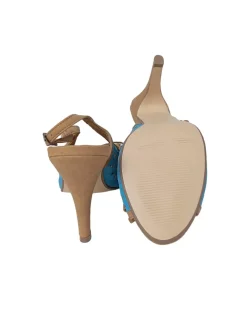 Sandaletten>Ella Cruz High Heel Sandaletten Größe 38 blaubraun