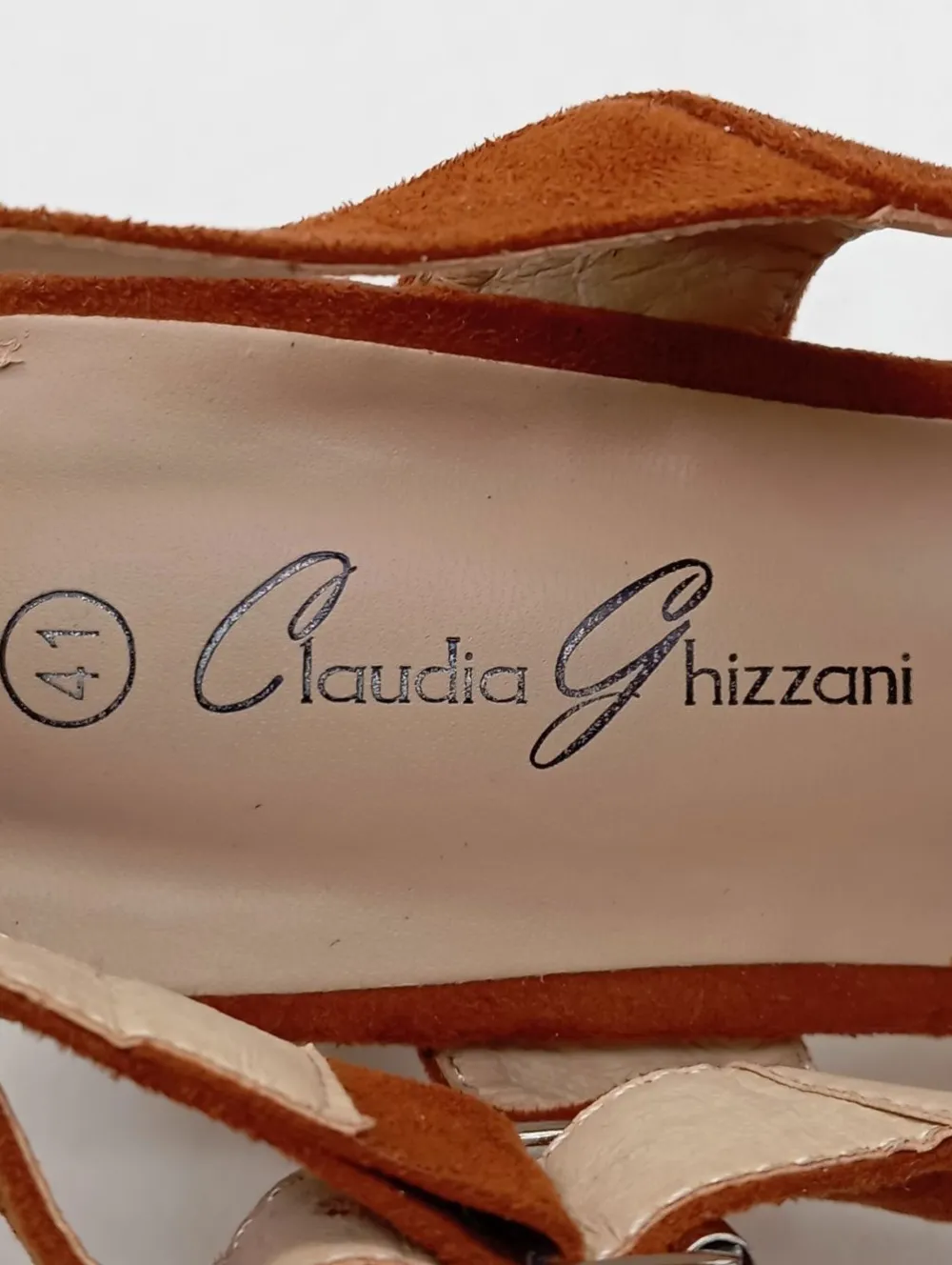Sandaletten>Claudia Ghizzani High Heel Sandaletten Größe 41 braun