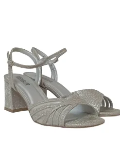 Sandaletten>Menbur High Heel Sandaletten Größe 39 silberfarben