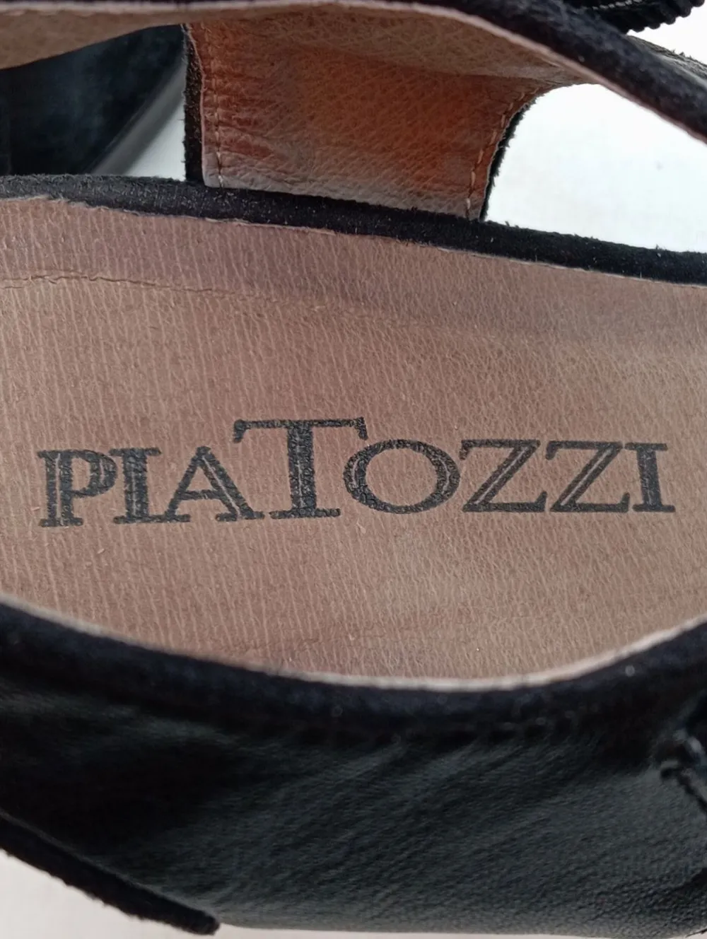 Sandaletten>PiaTozzi High Heel Sandaletten Größe 37 schwarzcreme