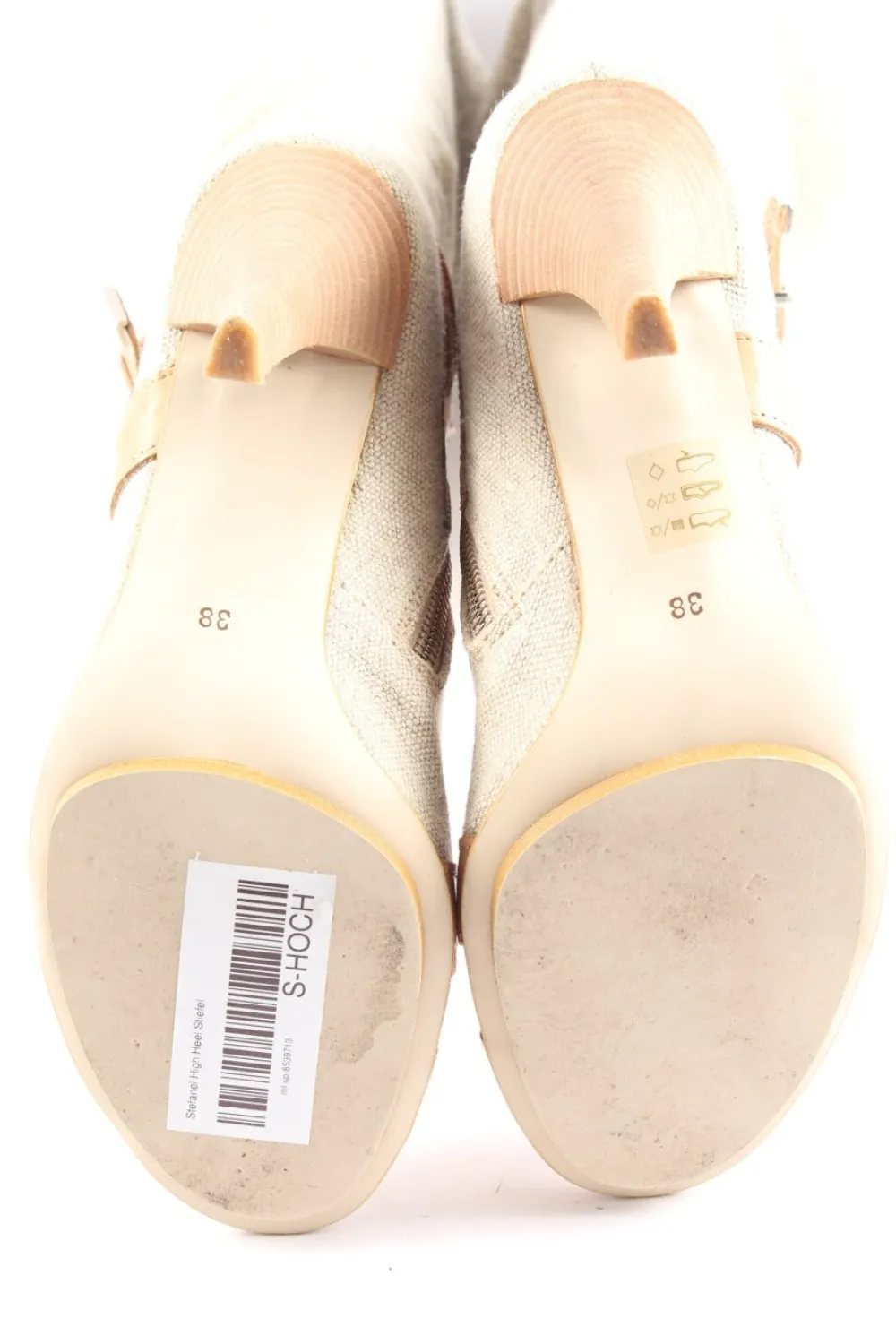 Stiefel>Stefanel High Heel Stiefel Größe 38 hellgraunude