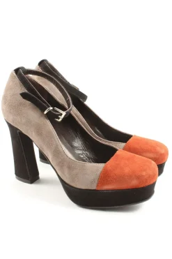 Pumps>Andrea Puccini High Heels Größe 36 braunhellorange