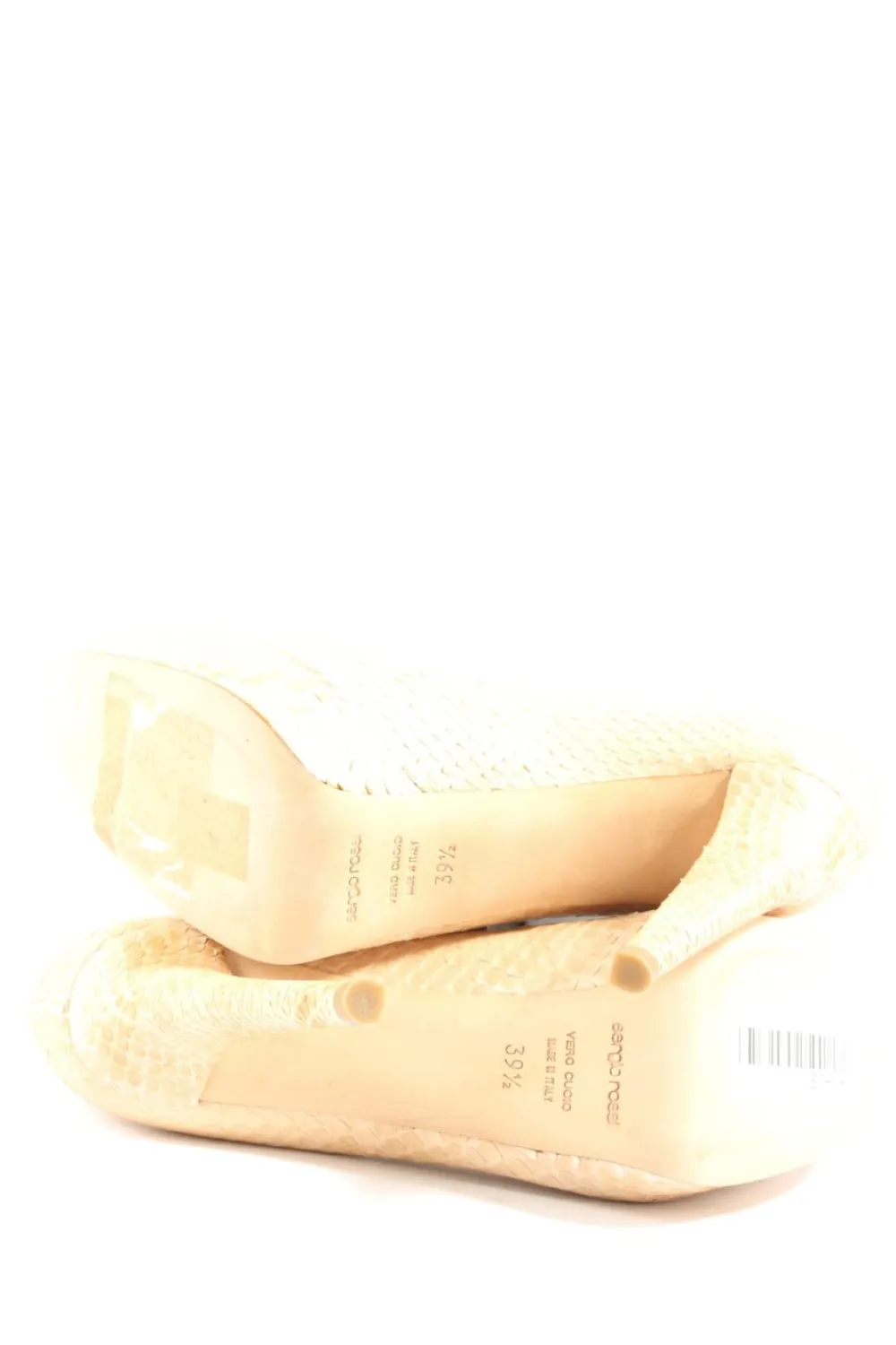 Pumps>Sergio Rossi High Heels Größe 39,5 creme