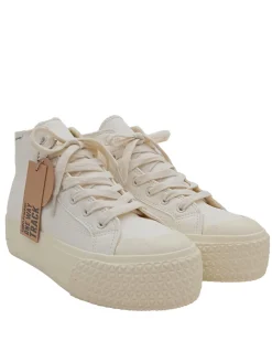 Sneaker>D.Franklin High Top Sneaker Größe 41 wollweiß