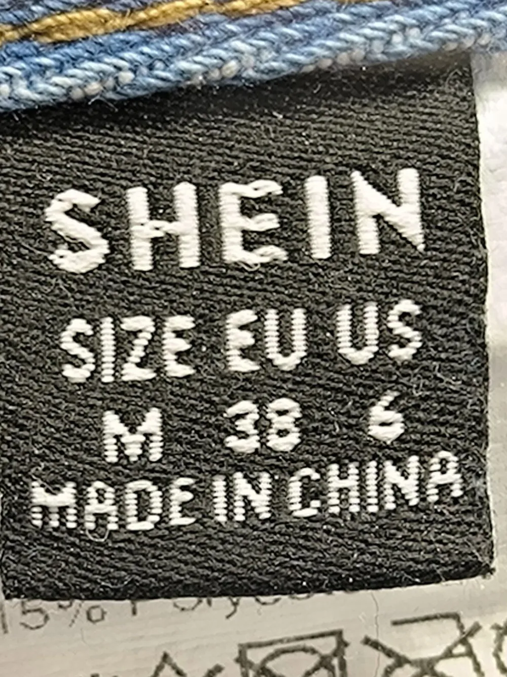 Jeans>SheIn High Waist Jeans Größe 38 blau