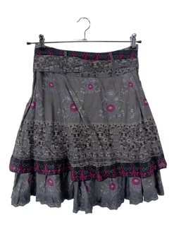 Röcke>Street One High Waist Rock Größe 34 silberfarben